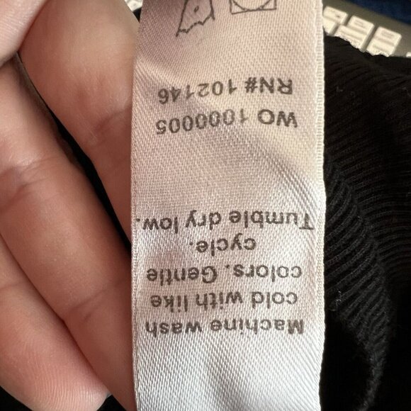 Michael Stars Black Jumpsuit S Supima Cotton Jogger Drawstring Casual - Picture 8 of 8